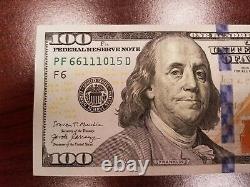 Series 2017 US One Hundred Dollar Bill Note $100 Atlanta PF 66111015 D