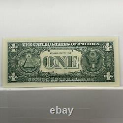 Seven in a Row 2s Fancy Serial Number One Dollar Bill E42222222C Binary 4s