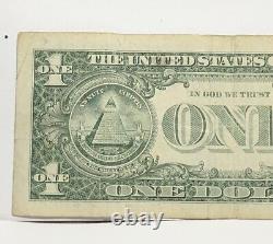 Six Digit Ladder Fancy Serial Number One Dollar Bill K23345674F FW Print