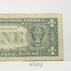 Six Digit Ladder Fancy Serial Number One Dollar Bill K23345674F FW Print