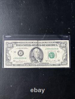 Small Head $100 bill (One Hundred Dollar Bill) Series 1981A