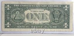 Solid Full Shaded In Star Note Error One Dollar Bill F07543508
