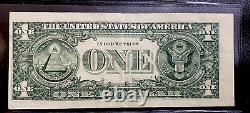 Super rare one dollar bill star note Off-Center In Both Side Over Ink (3)