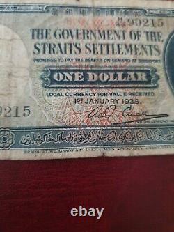 The goverment of the straits settlements one dollar bank note