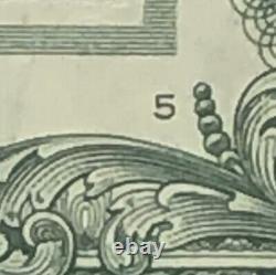 True Binary Fancy Serial Number One Dollar Bill F00110001B 1s 0s Low Sum of 3