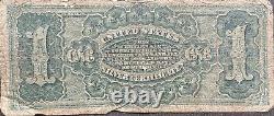 USA 1886 Banknote 1 Dollar Large Size Silver Certificate Schein US One #22074