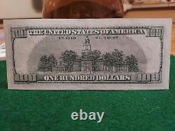 USA 1996 Uncirculated One Hundred Dollar Note From St. Louis Federal Bank
