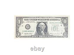 US Dollar Bill, Misprint, Ink On Green Seal