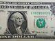 Us Federal Reserve Note Fancy Serial Number $1 One Dollar Bill- G00220002d