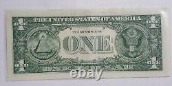 US Federal Reserve Note Fancy Serial Number $1 One Dollar Bill- G00220002D