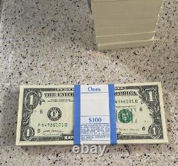 Uncirculated, Sealed, Sharp corners, one dollar bills, BEP 100$ 1 pack