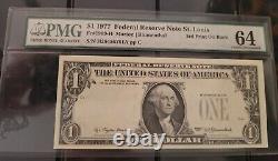 United States 1977 One Dollar Banknote Error Printed on Back UNC
