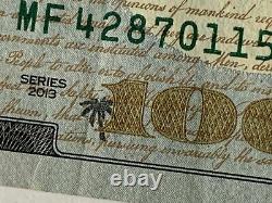 Us 100 dollar possible one of a kind error note
