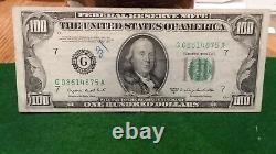 Us 1950 C One Hundred Dollar Federal Reserve Note Issued By The Chicago Fed Bank