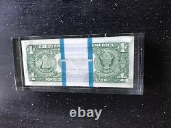 VTG 1969 ONE 1 HUNDRED 1 DOLLAR BILLS LUCITE PAPERWEIGHT UNBOXED Rare Deco VTG