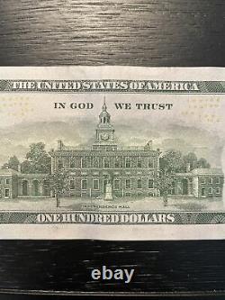Very Rare 2009A $100 One Hundred Dollar STAR NOTE Federal Reserve Bill