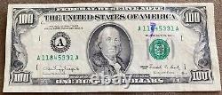 Vintage 1990 One Hundred Dollar Bill $100 Boston FED A 11845331 A-'Small Face