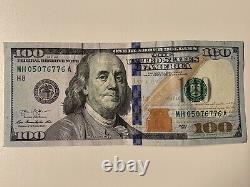 Wet Ink Transfer $100 Bill ERROR NOTE Series 2013 One Hundred Dollar Currency