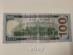 Wet Ink Transfer $100 Bill ERROR NOTE Series 2013 One Hundred Dollar Currency