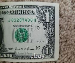 100 Bills D'un Dollar Numéros De Série Consécutifs Non Circulés 100 $