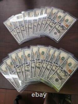 $100 EN ESPÈCES (1) Billet de cent dollars Série 2013 en bon état d'usage et en circulation