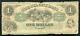 1864 $1 Un Dollar The Oil City Bank Of Oil City, Pa Billet Obsolète Rare
