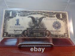 1899 1 $ Certificat D'argent Aigle Noir, Note D'un Dollar De Niveau Moyen