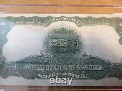 1899 American Black Eagle Silver Certificate Un Dollar Note 1 $ Couverture Cheval
