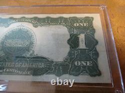 1899 American Black Eagle Silver Certificate Un Dollar Note 1 $ Couverture Cheval