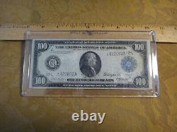 1914 Federal Reserve Note Cent Dollars $ 100 Horse Blanket