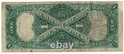 1917 $ 1 Grande Taille U. S. Appel D'offres Légal Note Un Dollar Sceau Rouge Bill