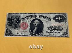 1917 $1 Grande Taille U.s. Legal Tender Note One Dollar