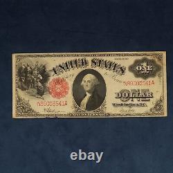 1917 $1 Sceau Rouge Un Dollar Note D'appel D'offres Légale (fr 39) Livraison Gratuite États-unis