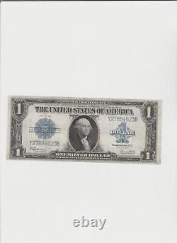 1923 $ 1 Dollar De Certificat D'argent Note Cheval Couverture Grande Taille Billet
