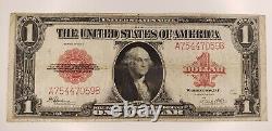 1923 $ 1 Dollar Sceau Rouge Légal Appel D'offres De Grande Taille Us Note Bill Devise
