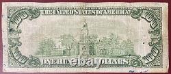 1928 100 $ Projet De Loi Une Centaine De Dollars Rédémable Dans La Réserve Fédérale D'or #41534
