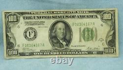 1928 A $100 Un Cent Dollars Bill Federal Reserve Note, Banque D'atlanta Ga