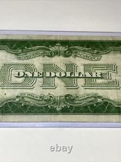 1928a Un Dollar Certificat D'argent Note D'étoile Funny Back- Encre Bleue Mellon Signé
