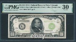 1934 1000 $ Bill Scarce De Mille Dollars Sceau Vert Clair Devise Pmg Vf 30