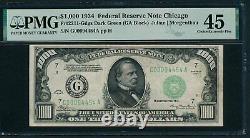1934 1000 $ Billet D'un Million De Dollars Monnaie Monnaie Monnaie Note Pmg Ef 45