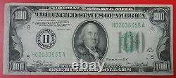 1934 $100 Bill St. Louis H District Federal Reserve Note Old One Hundred Dollar