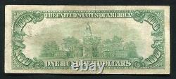 1934 100 $ Cent Dollars Frn Federal Reserve Note Chicago, IL Très Fine