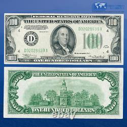 1934 100 $ Cent Dollars Note De Réserve Fédérale, Frn Cleveland, Au #28939