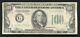 1934-c 100 $ Cent Dollars Frn Federal Reserve Note Chicago, Il Vf