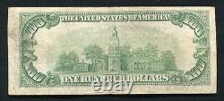 1934-c 100 $ Cent Dollars Frn Federal Reserve Note Chicago, IL Vf