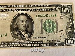 1934a San Francisco Californie Cent Dollars 100 $ Bill L084425444a