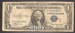 1935 Un billet d'un dollar $1 R Note Certificat en argent Circulé #34980