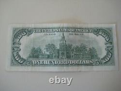 1969 100 $ Cent Dollars Bill Federal Reserve Vintage Richmond Kennedy