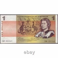 1969 Australie R. 73s Un Dollar Étoile Note Phillips/randall Australien Décimal B