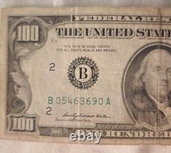 1969 Projet De Loi De Cent Dollars B05463690a Note De La Réserve Fédérale Distribuée